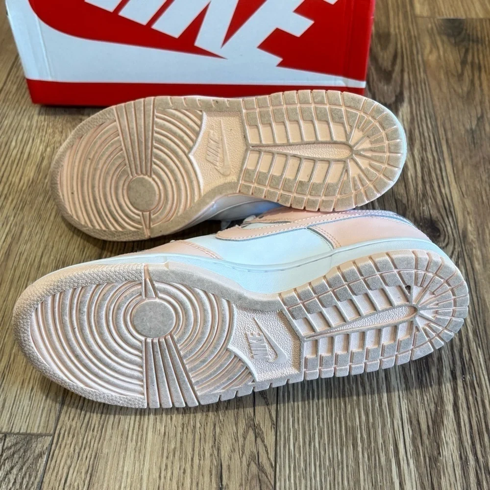 Nike Dunk Low Grade School Shoes In Washed Coral Youth Size 7